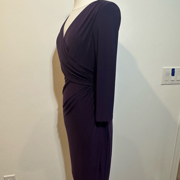 Ralph Lauren Deep Purple Long Sleeve Dress - Picture 2 of 7